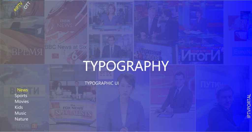новый дизайн пользовательского интерфейса: TYPORGAPHY новый дизайн пользовательского интерфейса: TYPORGAPHY